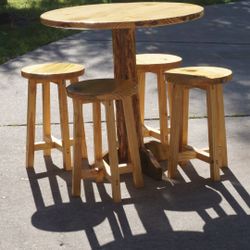 Circle Table With 4 Chairs 