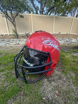 Giant Budweiser Super Bowl Football Helmet.