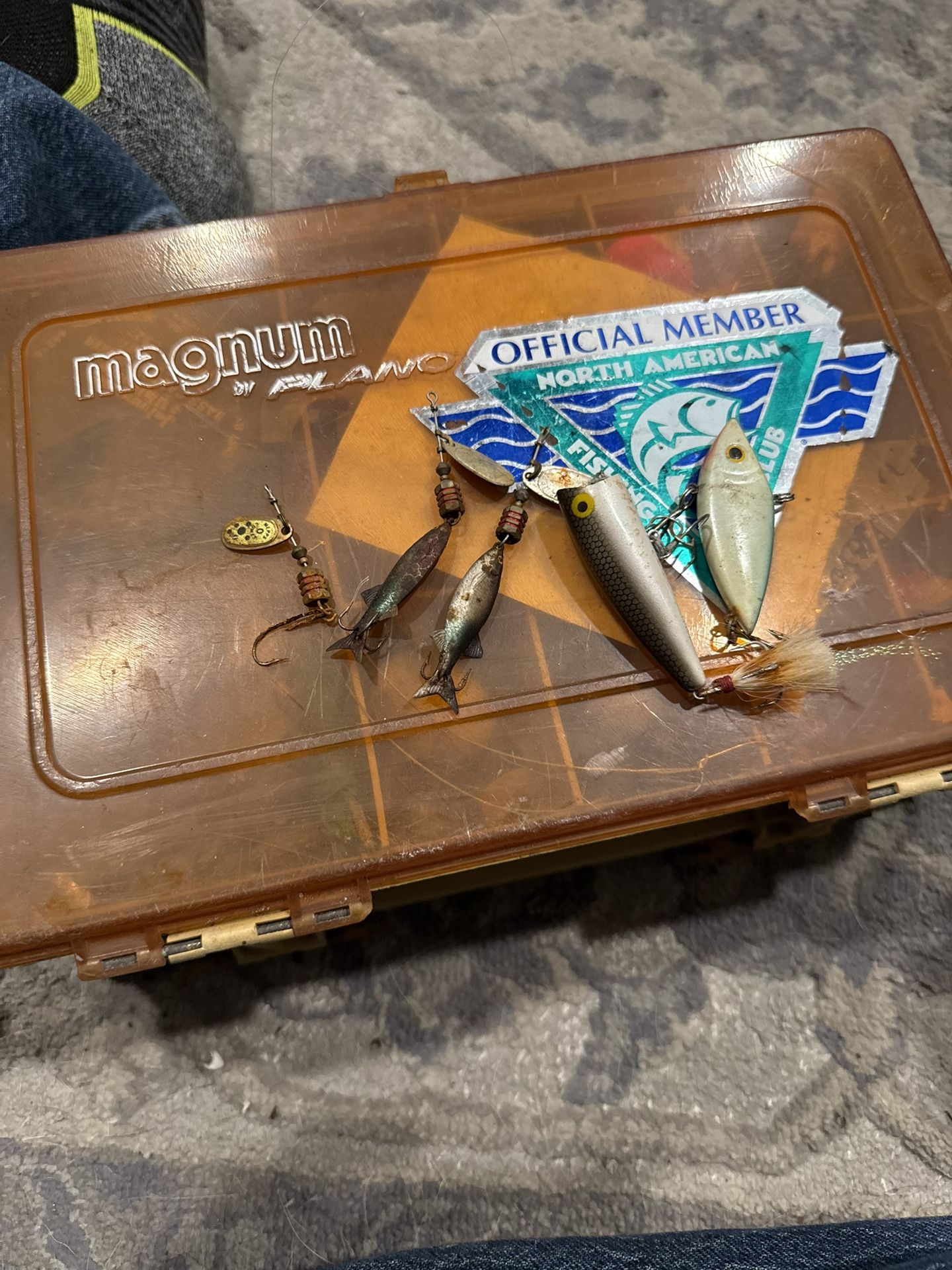 Vintage Fishing Lures, And Vintage Tacklebox