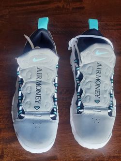Nike Air More Money Wolf Grey Island Green GS AH5215-002