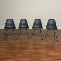 Eames Molded Plastic Dining Chairs, Set of 4 - Many More Items In Stock!