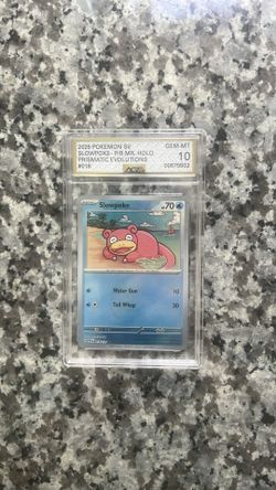 Slowpoke GEM-MT 10 AGS Card Slab Graded