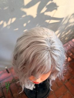Short Silver Gray Wig