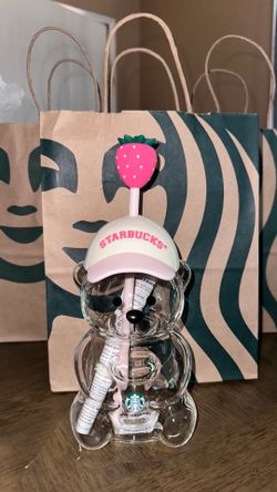 Starbucks pink bear cup