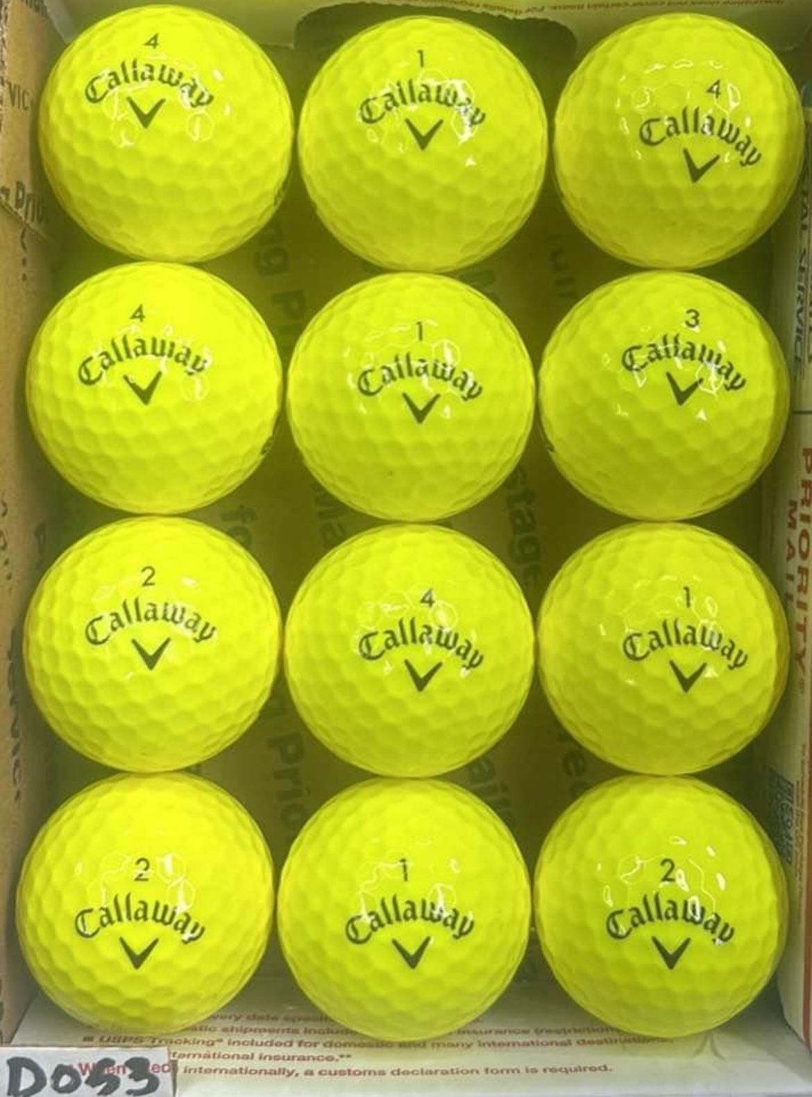 12 Callaway Supersoft Golf Balls 5/4a Lot D053