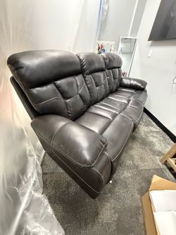 Real leather couch