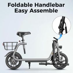 Jasion Js3 Electric Scooter Adults, 500W Powerful Motor E Scooter,Top Speed 19 MPHw
