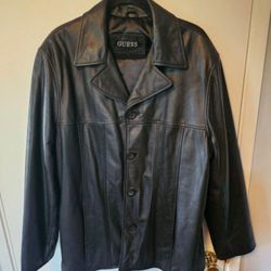 Genuine Leather Guess Jacket Large