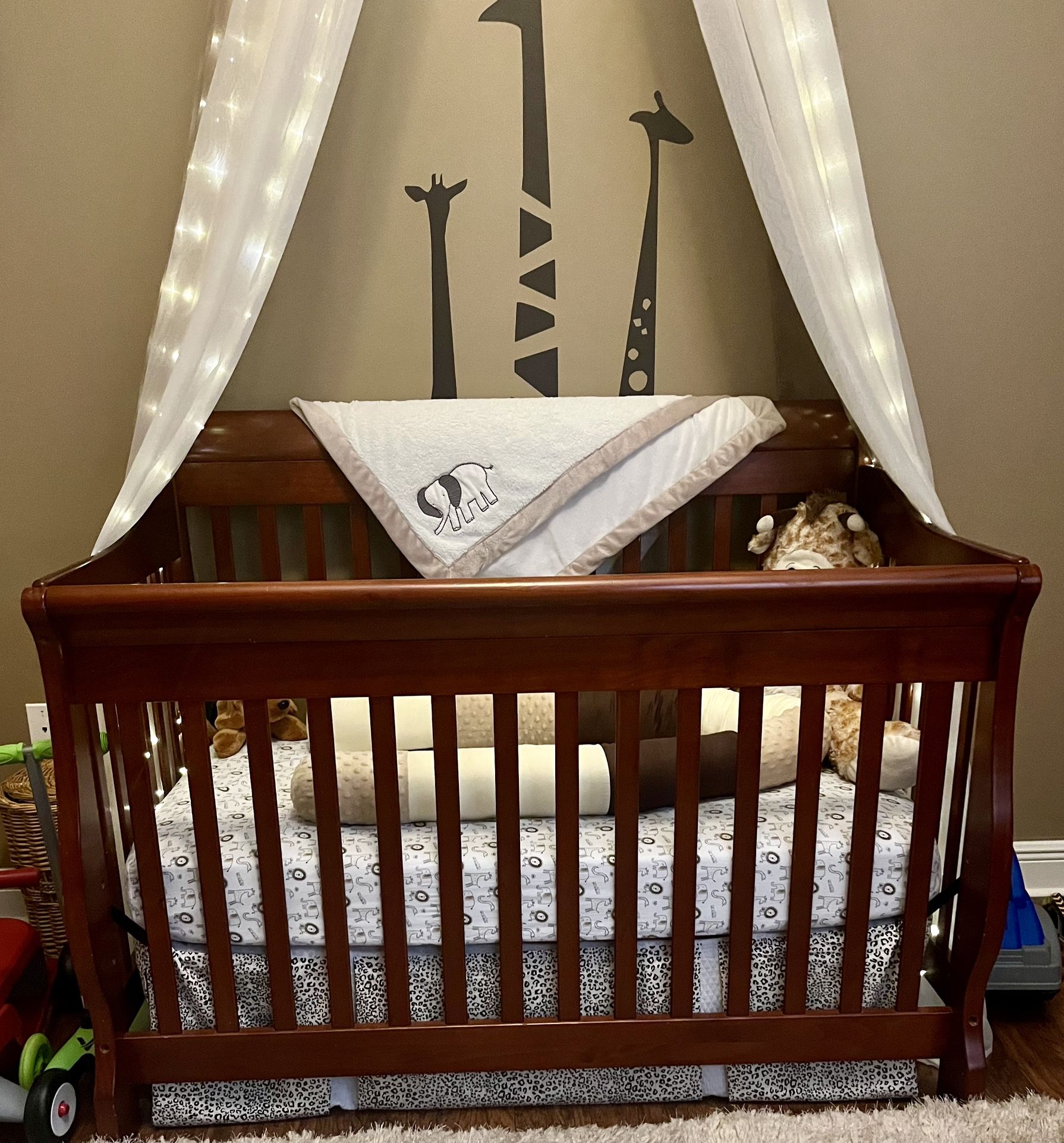 Crib, Mattress and Changing Table