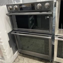 Samsung Black Stainless 30” Microwave Oven Combo Electric 