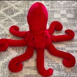 Large Monterey Bay Aquarium Red SQUID Octopus 25” Plush Jumbo Animal Adventure 
