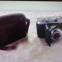 Vintage Voigtlander Vito II 35 Mm Film Folding Camera Tested And Working With Leather Case