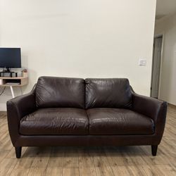 Leather Loveseat 
