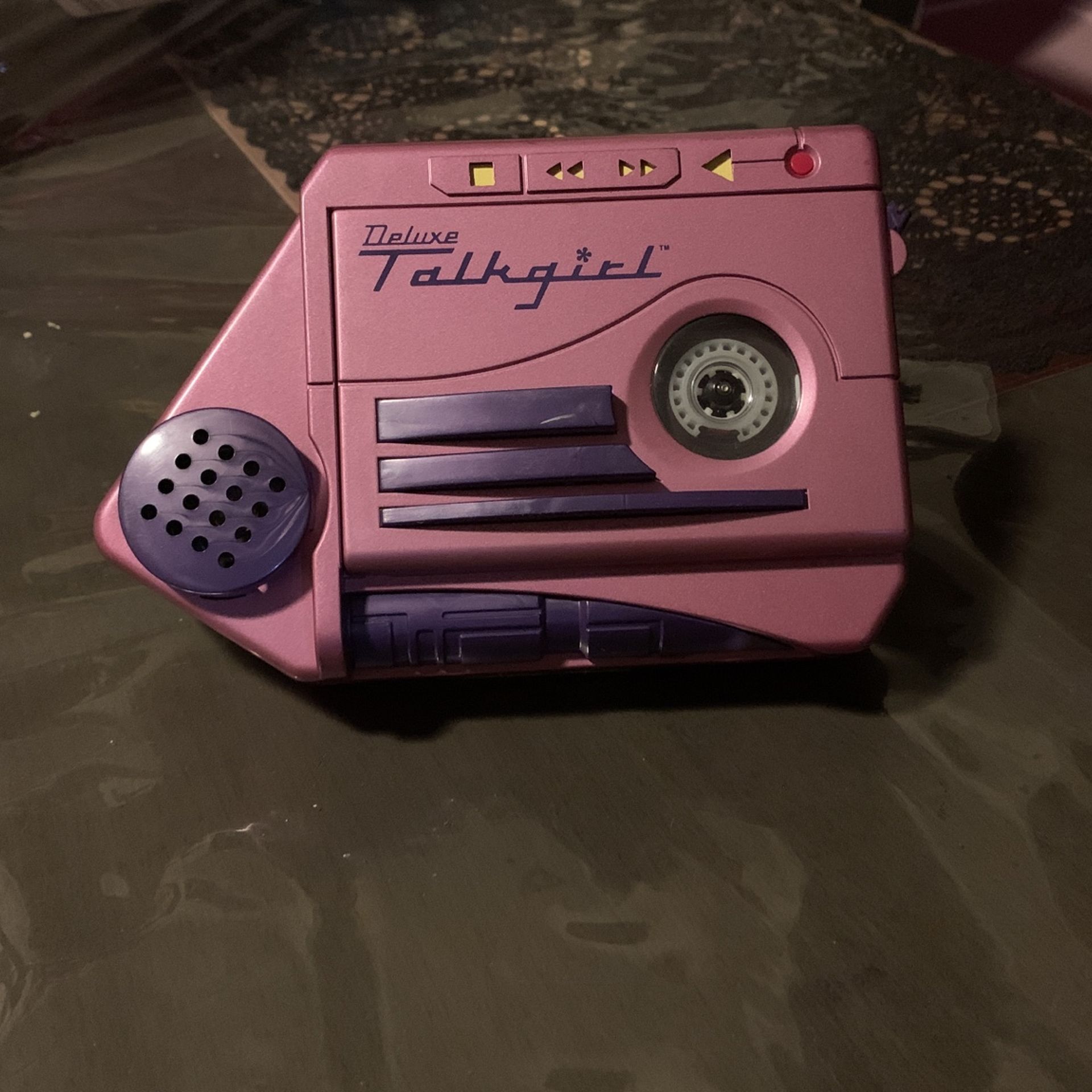 Vintage 90's Kid Pink Talk Girl Deluxe Recorder & Cassette Player