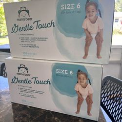 New Diaper Mama Bear Size 6 (Two Box )