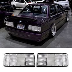 BMW E30 Late Model Clear Style Tail Lights