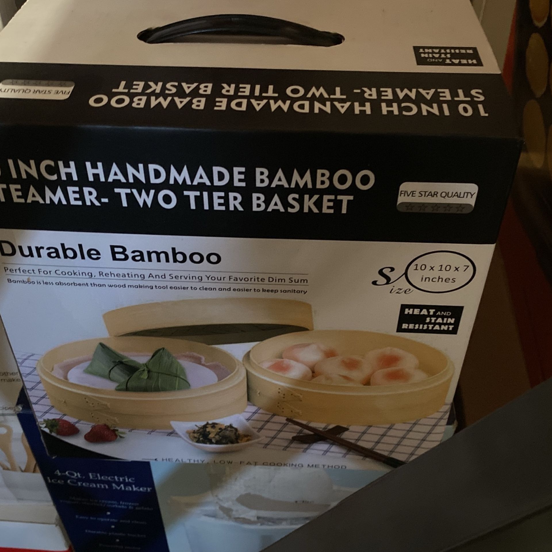 10” Bamboo Steamer