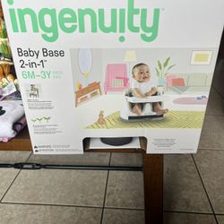 Ingenuity Baby Base 2-in-1 Booster Feeding Seat withTray