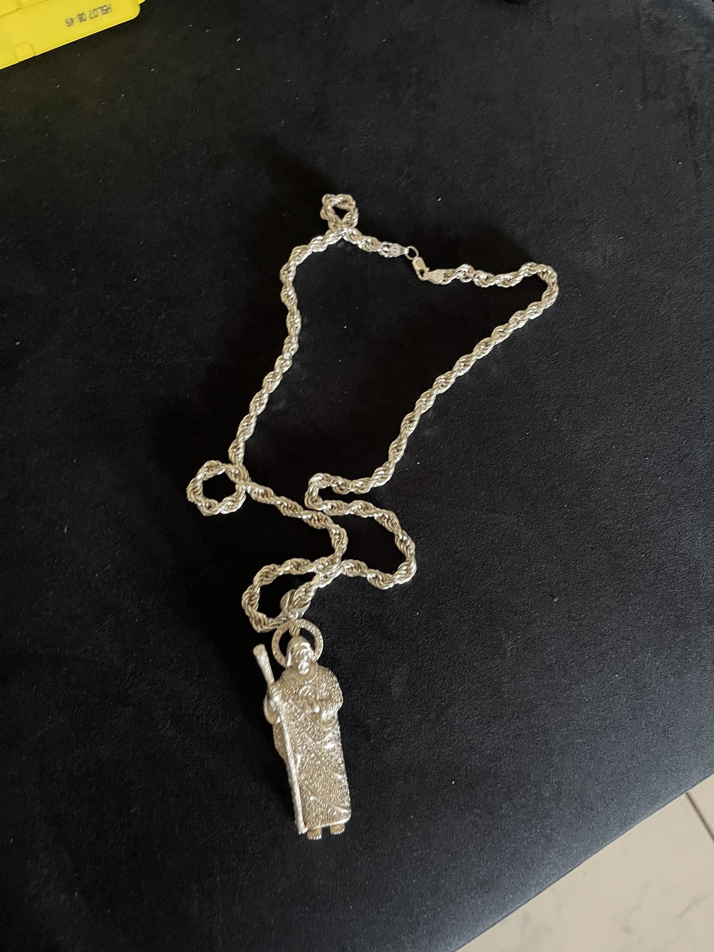 Silver Rope Necklace 