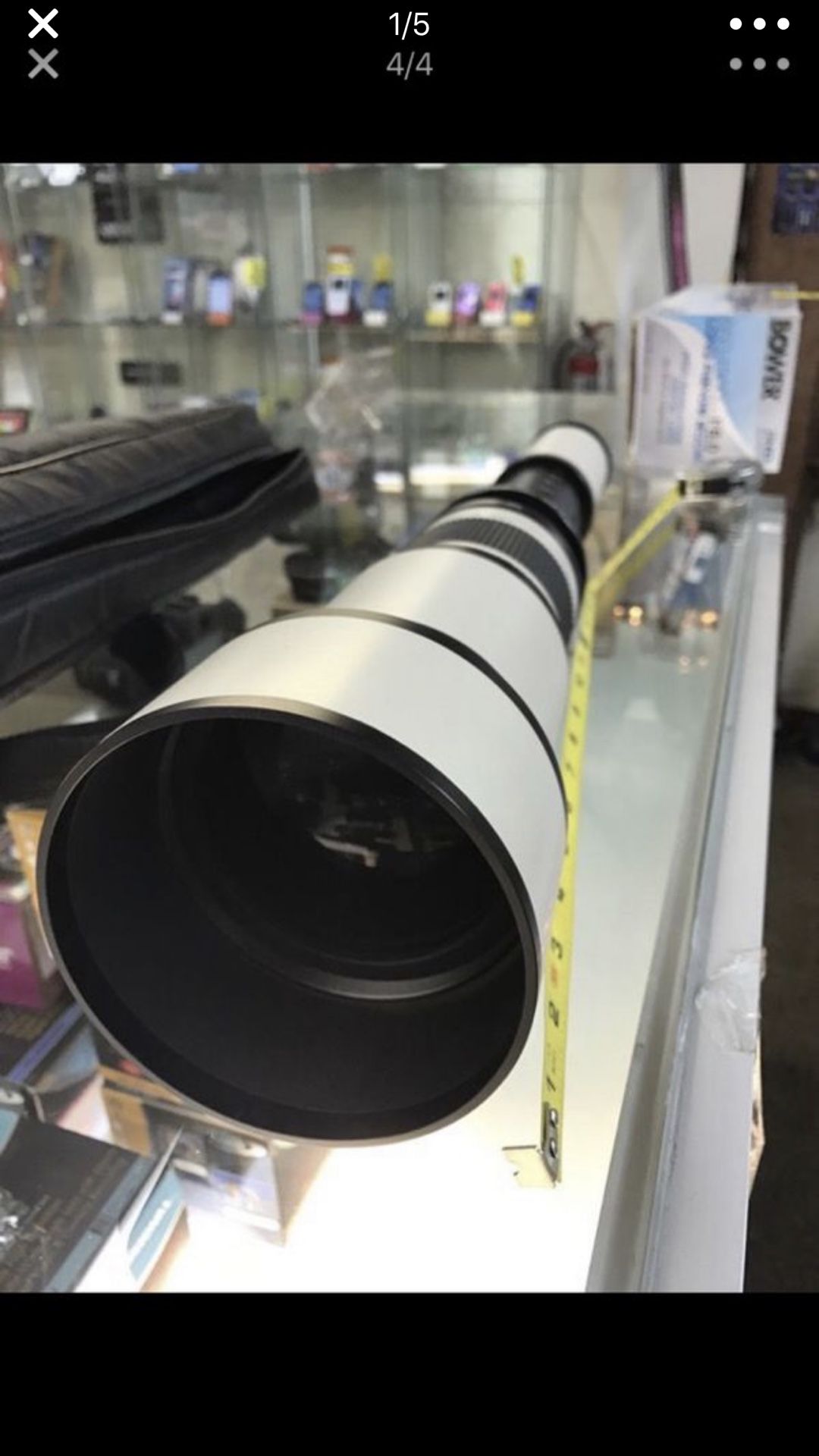 Telescopic 600 mm lens