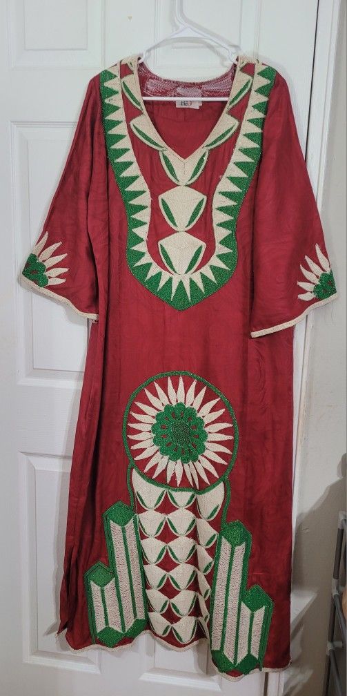 Red Kaftan Dress Size 3X