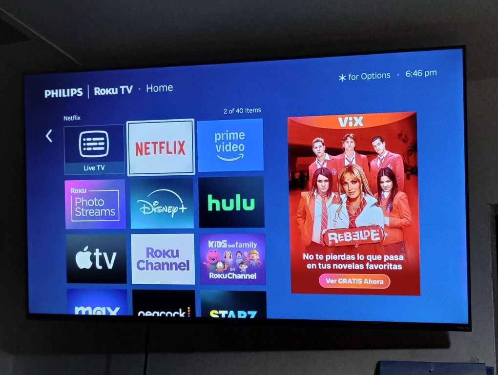 55" Phillips Smart TV For Sale 