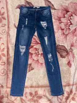 BUZZJEANS Distressed Blue Denim Jeans Size 5/6