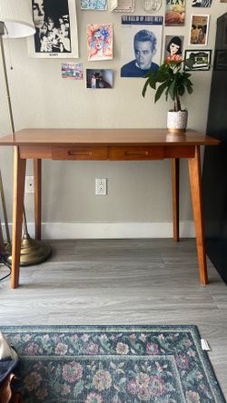 Walnut wood desk