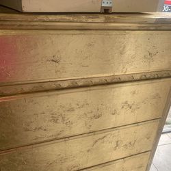 Gold Antique Dresser $80 Wood 