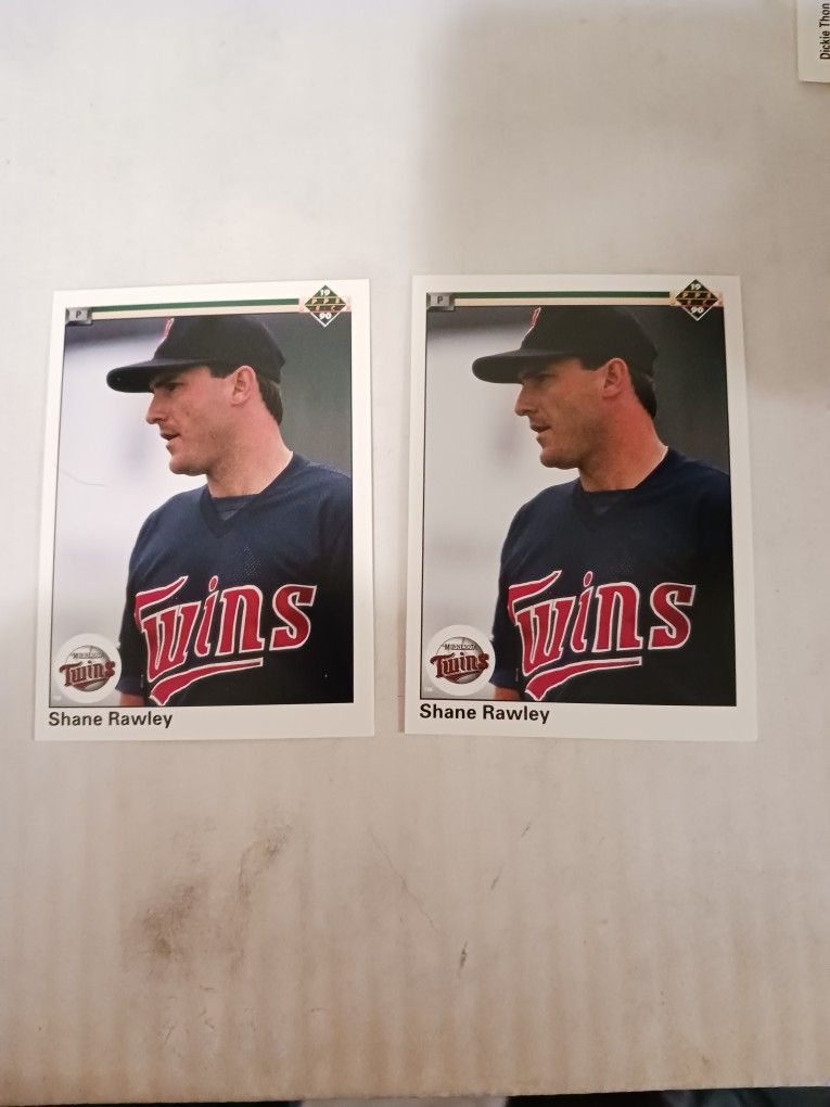 1990 Upper Deck Shane Rawley Error Card 