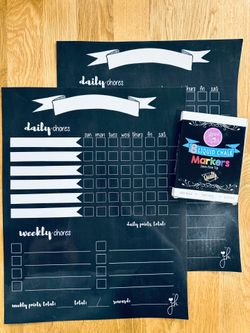 Jenna Kate Magnetic Chore Charts