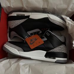 Jordan 3 black cement size 11.5
