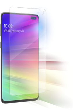 ZAGG InvisibleShield Ultra VisionGuard - Protect Your Eyes and Your Phone - for Samsung Galaxy S10+ - Case Friendly Screen Protection