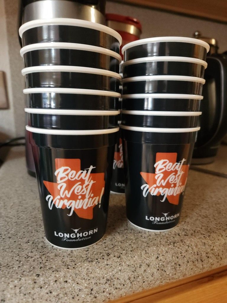 West Virginia vs Texas 8oz Cups