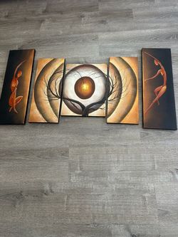 5-Panel Abstract Canvas Wall Art Set