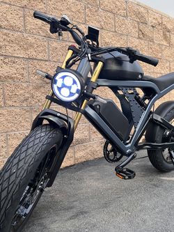 1500 Watt/ 2000 W Electric Dual Battery E-Bike, 40mph, Full Suspension
