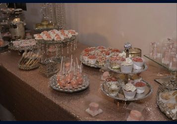 15pcs Crystal Platters & Trays 