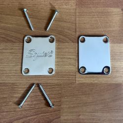 Squier and Blank Neck Plate For Fender 