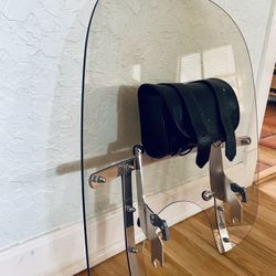 Motorcycle Windshield With Leather Storage Bag 