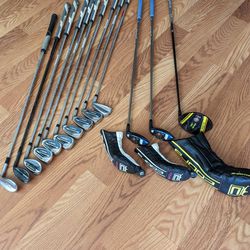 Golf - Irons (60°- 3 Iron), 3 & 4 Hybrid, Driver, Spider Putter, Nike Bag - Complete Set