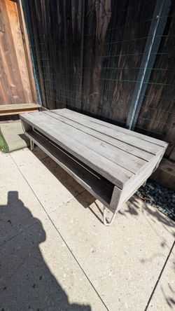 Rustic beach coffee table