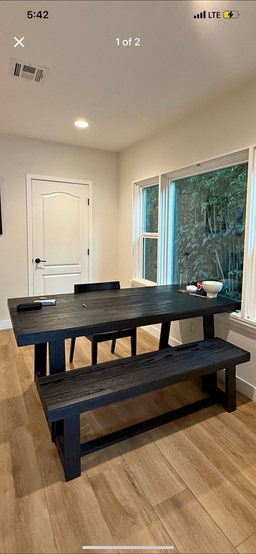 Dining Table Black Wood