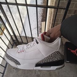 Jordan 3 White Cement Size 11 And A Half
