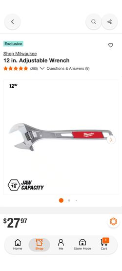 Milwaukee
12 in. Adjustable Wrench