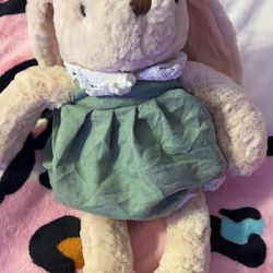 Cute Bunny In A Dress Plushie