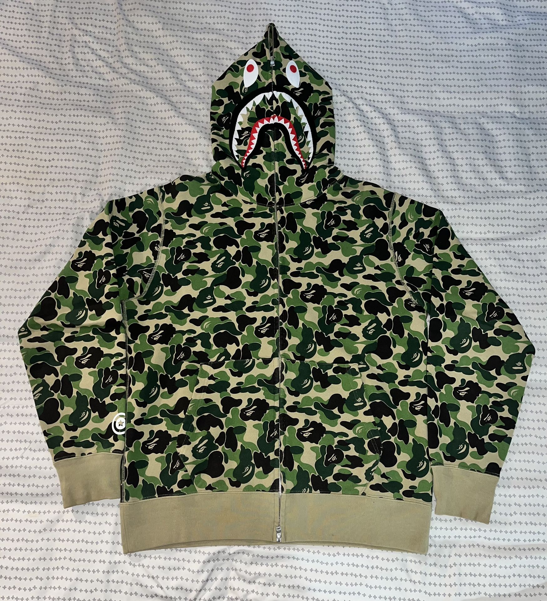 Bape Green ABC Camo Hoodie