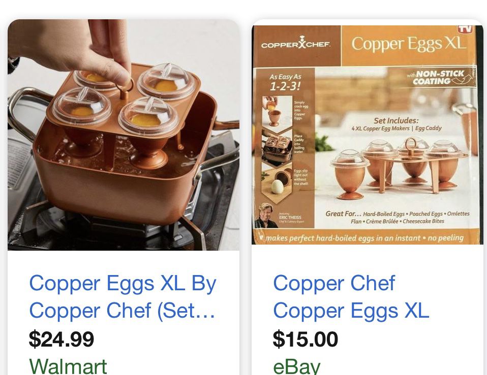 Copper chef egg XL