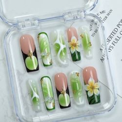 Hand Made New Press On Nails - Long Lasting Reusable 