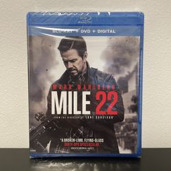Mile 22 Blu Ray DVD Combo NEW SEALED Mark Wahlberg Ronda Rousey 2018