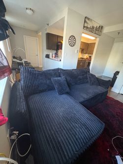 Trendy Black  Living Room Couch